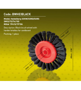 Bánh xe lông Master BWHEIBLACK - 60mm