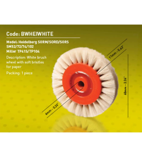 Bánh xe lông Master BWHEIWHITE - 60mm